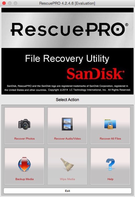 sandisk rescuepro deluxe recovery software